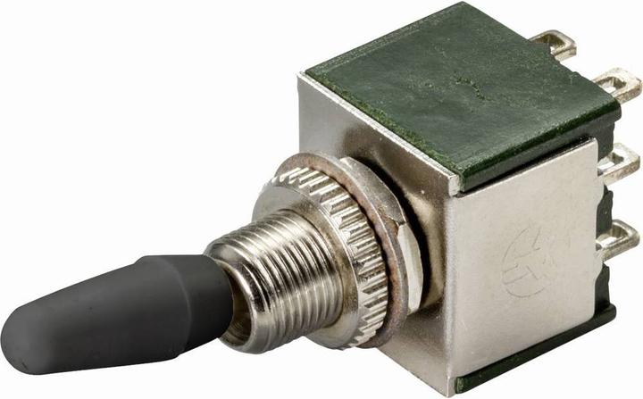 Actual product image Tru Components Miniature toggle switch 2pin 250 V/AC 2A