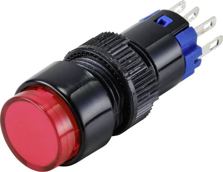 Produktbild Tru Components LAS2Y-11Z/R/12V Drucktaster 250 V 3 A 1 x Aus/Ein IP40 rastend 1 St.