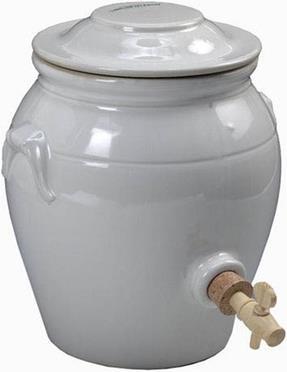 Produktbild Essigtopf Steingut weiss