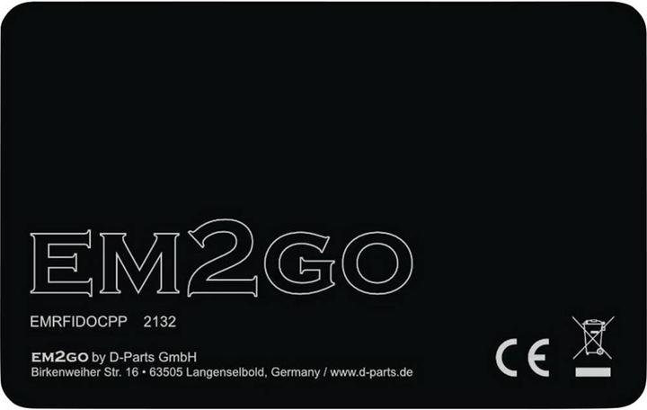 Actual product image EM2GO RFID card (offline) for wallbox with OCPP interface