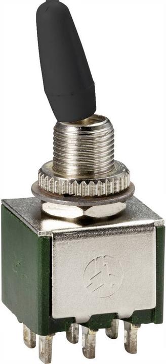 Actual product image Tru Components Miniature toggle switch 2pin 250 V/AC 2A