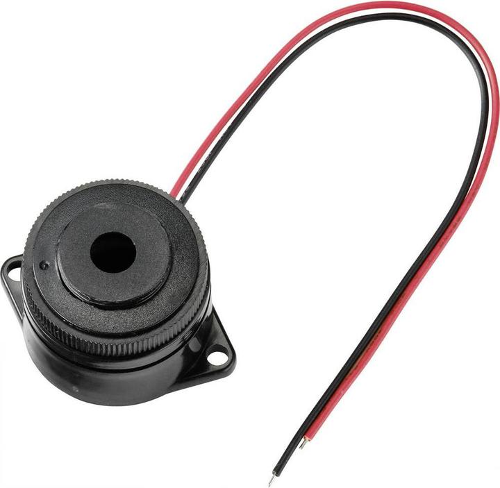 Actual product image Tru Components TC-9202120 Piezo signal transmitter Noise development: 75 dB Voltage: 12 V Continuous tone 1 pc.
