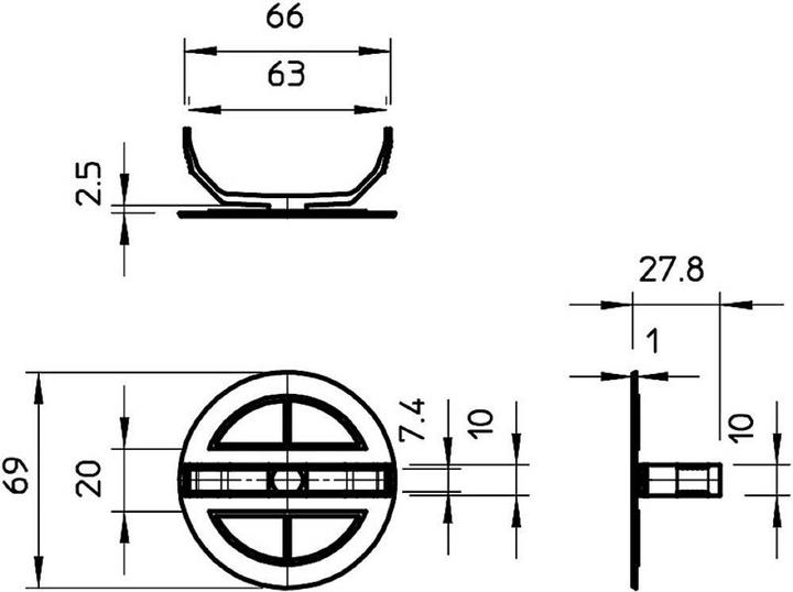 Immagine prodotto OBO Bettermann Coperchio a molla ZA 60-FD