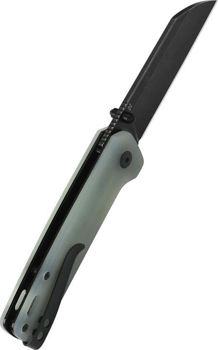 Immagine prodotto QSP Knives Pinguino D2 Nero-SW G10 Giada (7.80 cm)