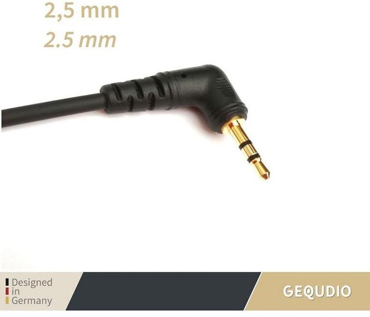 Actual product image Gequdio Headset 2-ear with 2.5mm jack compatible for Gigaset/Cisco-SPA/Panasonic (Cable)