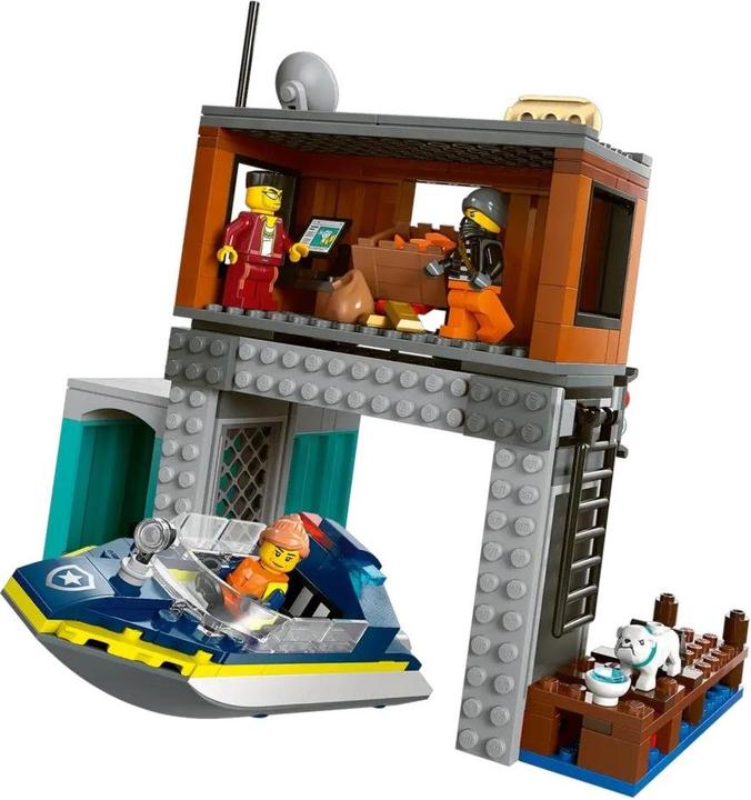 Actual product image LEGO Police Speedboat and Crooks' Hideout (60417, LEGO City)