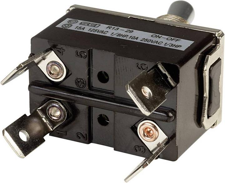 Image du produit SCI Interrupteur à levier 2 x Off/On 250 V/AC 10 A à accrochage