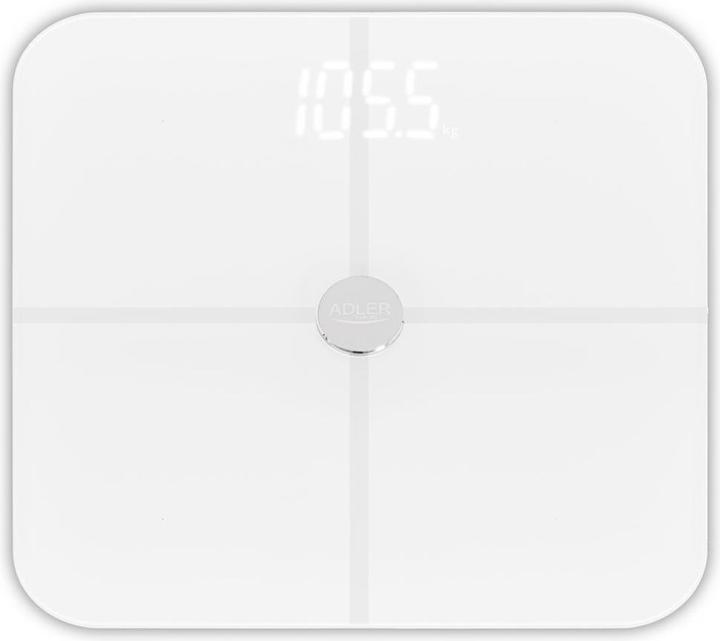 Adler Smart Bathroom Scale | AD 8187 | Maximum weight (capacity) 180 kg | Accuracy 100 g | Body Mass Index (180 kg)