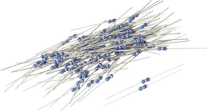 Actual product image Tru Components TC-MF0W4FF1000KIT203 Metal film resistor 100? axially wired 0207 0.25 W 1 % 100 pc.