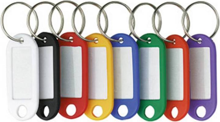 Produktbild Alco Schlüsselanhänger 4.8 x 2.2 cm (B x H) Kunststoff 10 St./Pack