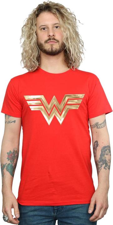 Actual product image Mens Wonder Woman 84 Gold Emblem T-Shirt (XXL)