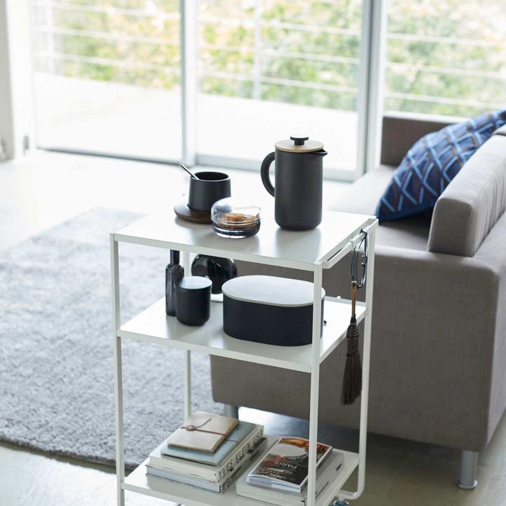 Image du produit Yamazaki Küchenwagen - 3 Level - Turm - Weiss (4918)