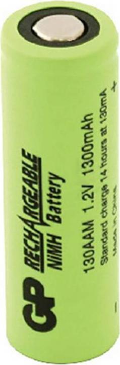 Produktbild GP Batteries Mignon-Akku Flat-Top 1300 mAh (1 Stk., AA, 1300 mAh)