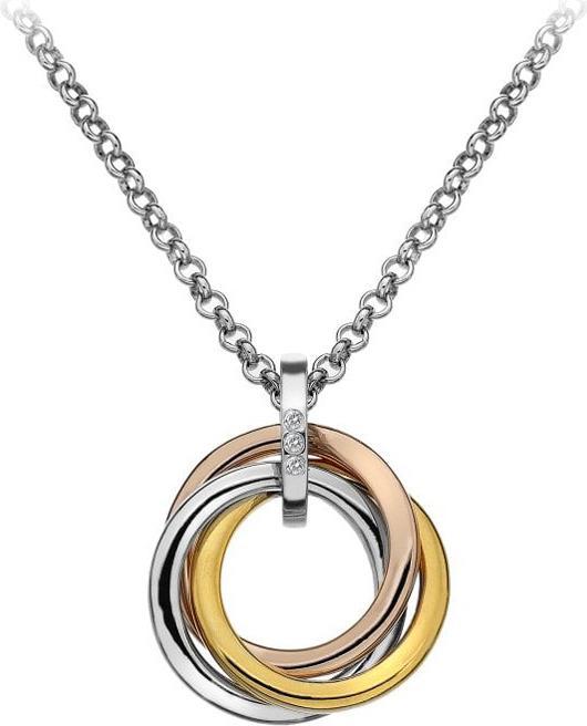 Hot Diamonds Trio Halskette Tricolor (Silber 925, 45 - 55 cm)