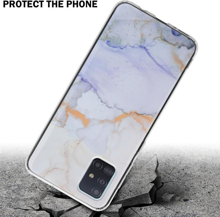 Actual product image Cadorabo IMD TPU Colorful Marble Cover (Samsung Galaxy M40s)