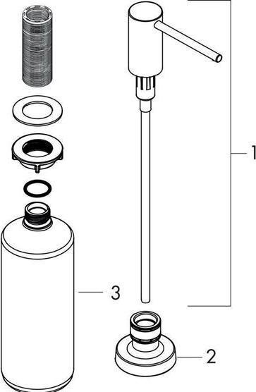 Produktbild hansgrohe Spülmittelspender A51 (edelstahl finish)