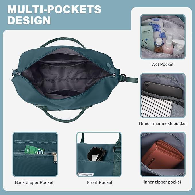 Produktbild Only-Bags.Store Grosse Kapazität Travel Overnight Bag, Solid Color Vielseitige Duffle Bag, leichte Business Trip