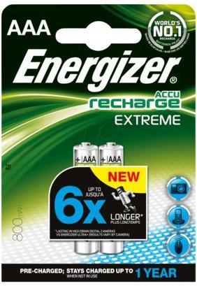 Actual product image Energizer Recharge Extreme (2 pcs., AAA, 800 mAh)