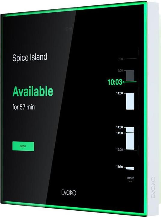 Productafbeelding Evoko Naso Room Manager Digitaal Deurbordje 8 inch (20,32 cm) (Touch, 802.11b/g/n/ac, LAN 10/100/1000 (1024 x 768 pixels, 8")
