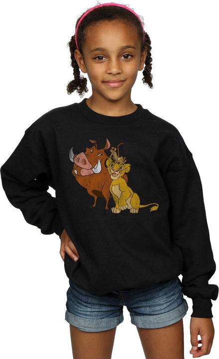 Produktbild Disney The Lion King Classic Simba Timon And Pumbaa Sweatshirt Mädchen (152, 158)