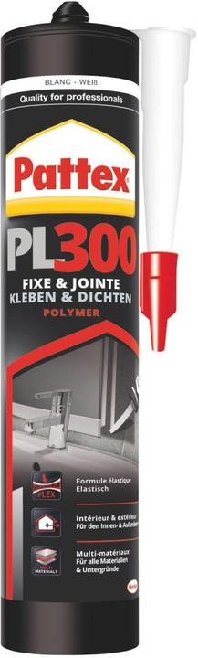 Actual product image Pattex Flextec Polymer Assembly Adhesive Manufacturer's Colour Transparent PPL3T 300 ml (300 ml)