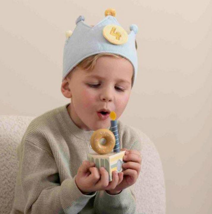 Actual product image Little Dutch Birthday crown with numbers blue