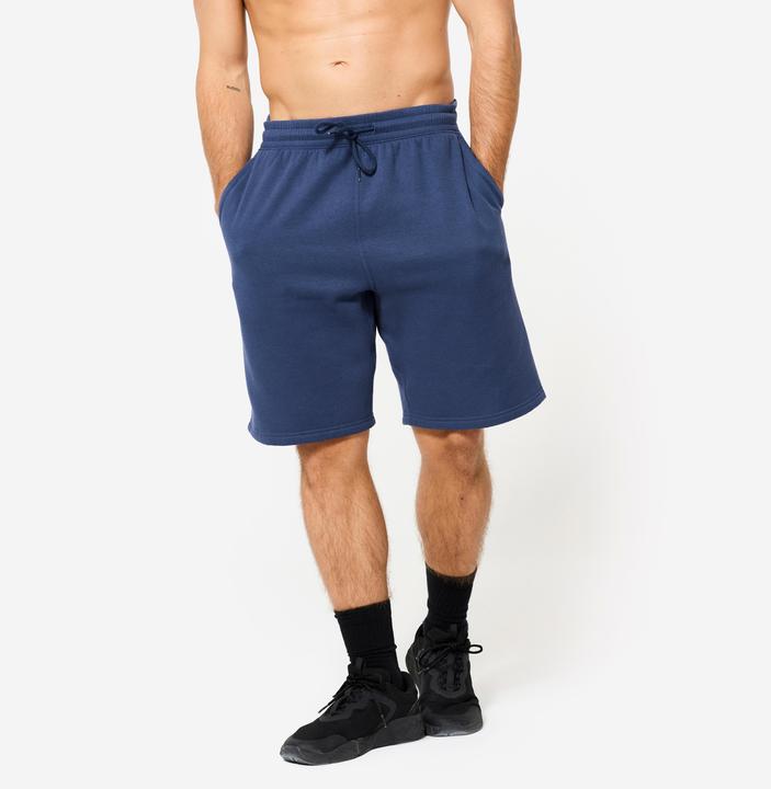 Immagine prodotto Domyos Shorts Herren Baumwollgewebe mit Taschen - dunkelblau (S)