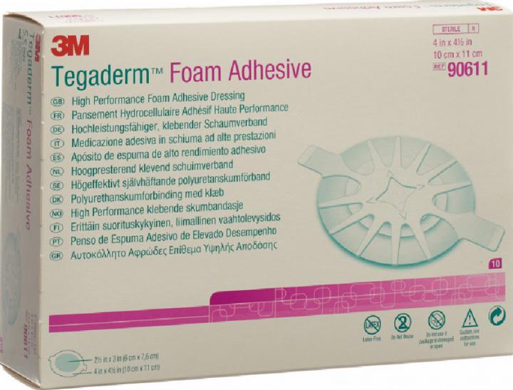 Produktbild 3M Foam HP Schaumkompresse 14x17.1cm adhesive (5 Stk) (5 x)