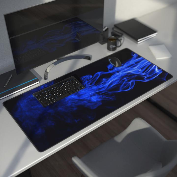 Produktbild CSL Gaming Mauspad, XXL, Mausmatte, 900 x 400 x 3 mm, Tischunterlage, abwaschbar, Blauer Rauch (XXL)