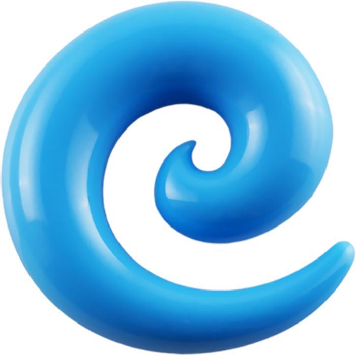 Image du produit Star Piercing Spirale extensible bleu clair (sans laiton, Acrylique)