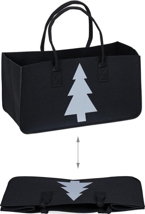 Image du produit Relaxdays Sac à bois de cheminée (50 x 25 x 25 cm)