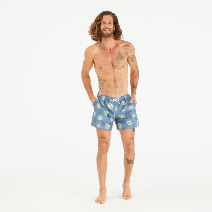 Actual product image Olaian Men's Swim Shorts Surf 100 15" Short - Molecule Blue (S)