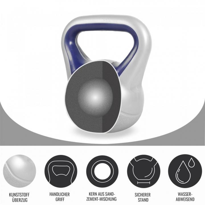 Produktbild Gorilla Sports Kettlebell Stylish (1 x 10 kg, 1 x 18 kg, 1 x 20 kg, 1 x 2 kg, 1 x 4 kg, 1 x 3 kg, 1 x 14 kg, 7 x 12 kg, 1 x 6 kg, 1 x 8 kg, 1 x 16 kg, 1 x 12 kg)