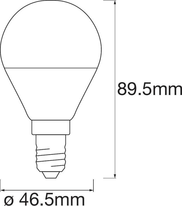 Immagine prodotto Ledvance Classico P (E14, 5 W, 470 lm, 1 x, F)