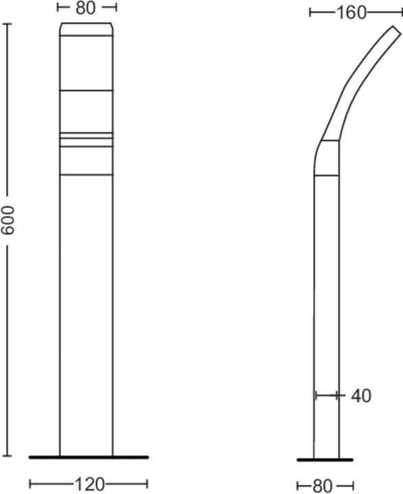 Image du produit Philips Luminaire de socle Splay (1100 lm, IP44)