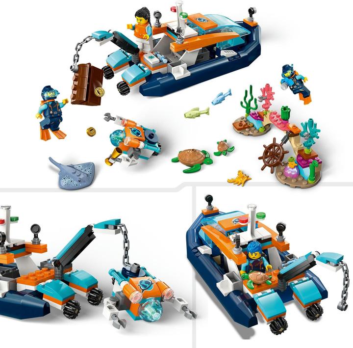Immagine prodotto LEGO Barca da ricerca marina (60377, LEGO City)