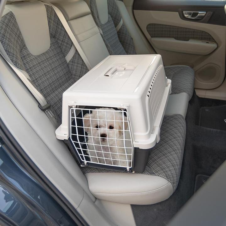 Produktbild Ferplast Atlas 20 EL - Transportbox für Haustiere, grau schwarz (Hund, Katze, Reflektoren)