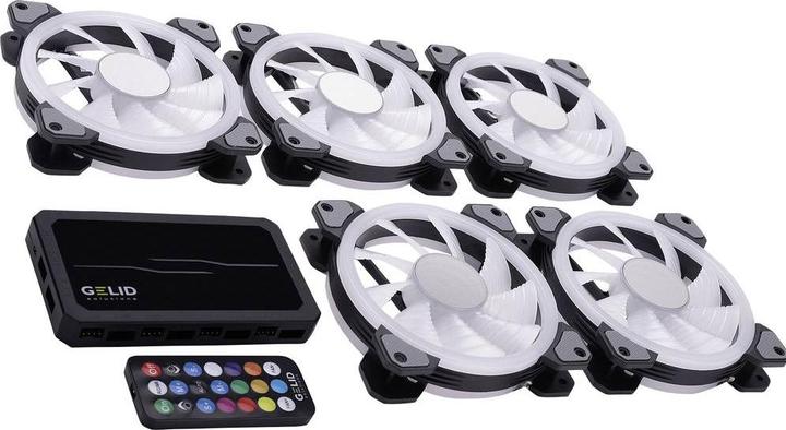 Productafbeelding Gelid RF-RGB-MP-02 Amber 8 PRO Bundel PC-ventilatorregelaar (B x H x D) 130 x 17 x (120 mm, 1 x)