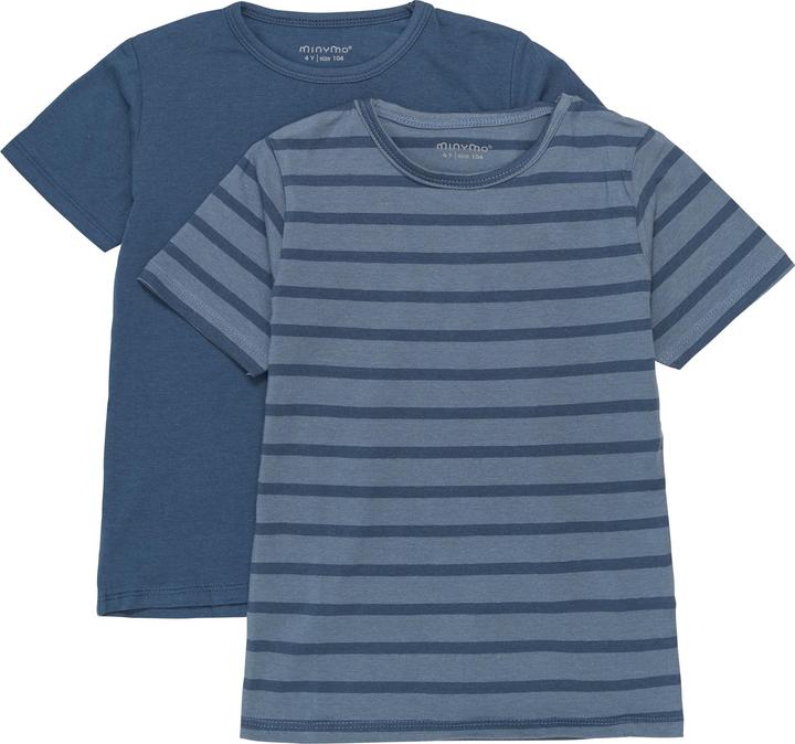 Minymo Kid's Basic 32 -T-Shirt S/S (2-Pack)
