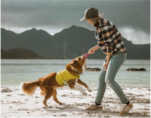Actual product image Hurtta Cooling Wrap Cooling Vest for Dogs Yellow XXL (XXL, Dog vest)