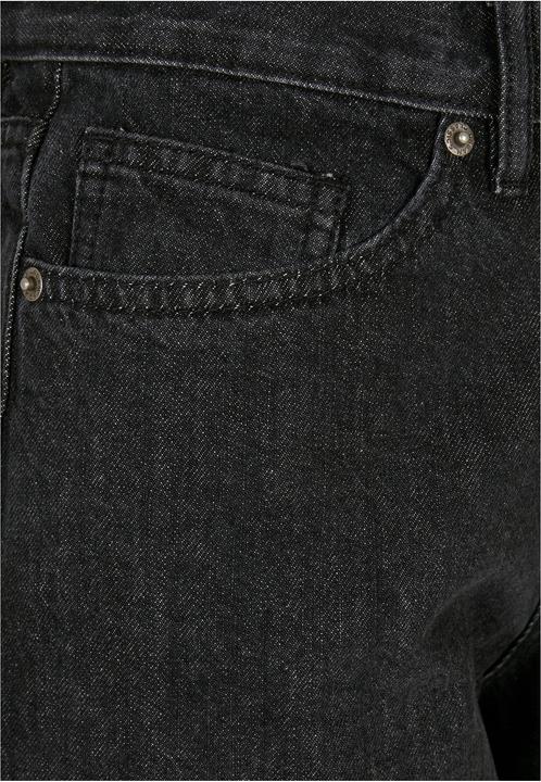 Produktbild Urban Classics Ladies High Waist Wide Leg Cropped Denim Pants (34)