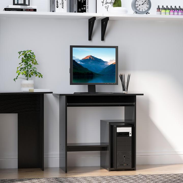 Immagine prodotto Homcom Tavolo da computer con piano tastiera allungabile (80 x 45 x 75 cm)