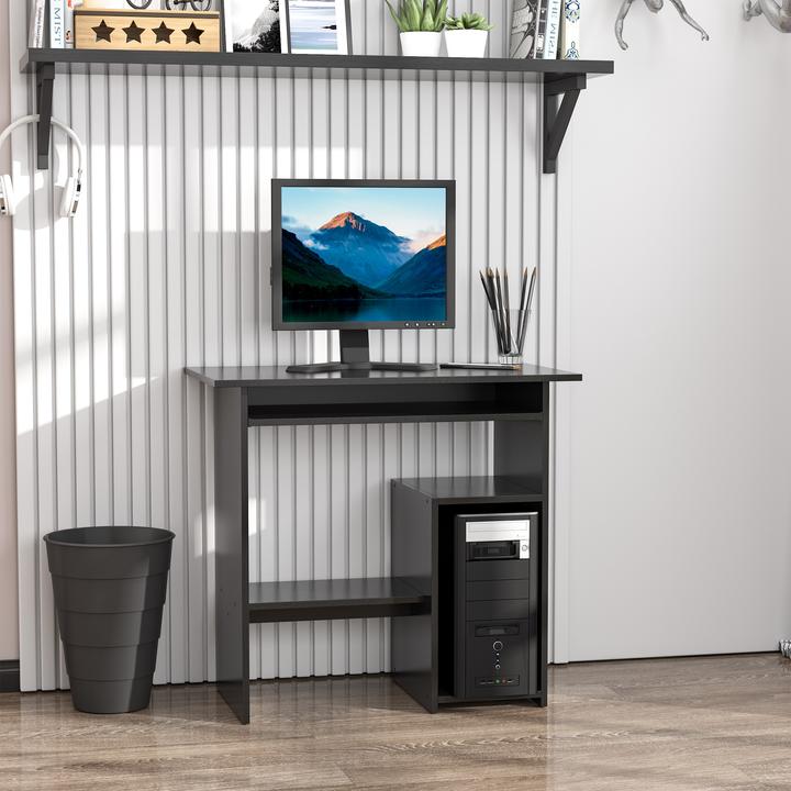 Immagine prodotto Homcom Tavolo da computer con piano tastiera allungabile (80 x 45 x 75 cm)