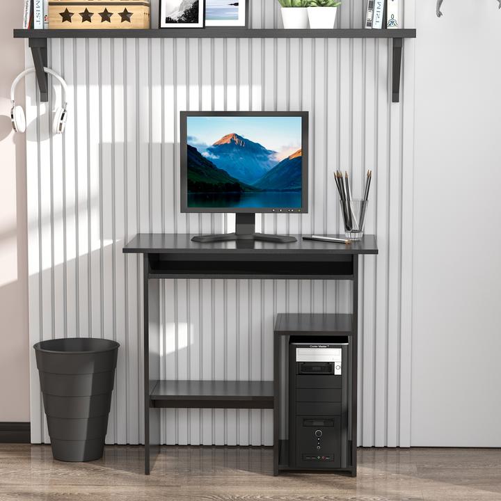 Immagine prodotto Homcom Tavolo da computer con piano tastiera allungabile (80 x 45 x 75 cm)