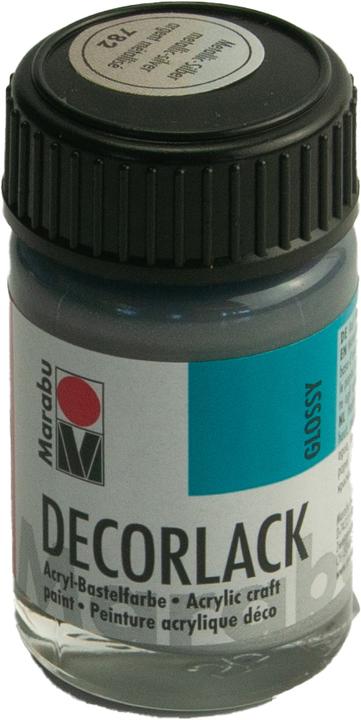 Produktbild Marabu Acryllack "Decorlack", metallic-silber, 15 ml,im Glas (Metallic-silber, 15 ml)