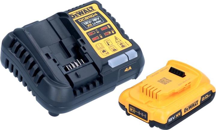 Actual product image DeWalt DCB 1104 D1 Battery Starter Set 12 V / 18 V 1x Battery 2.0 Ah + DCB 1104 Charger (18 V)
