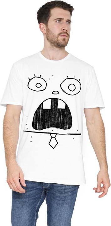 Actual product image Spongebob Squarepants Mens Doogle Face T-Shirt (5XL)