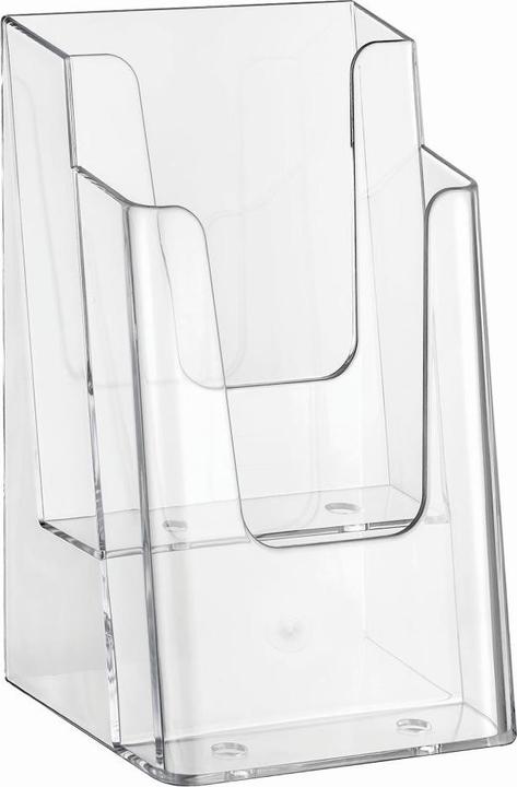 Actual product image Europel Table leaflet holder, DIN long, 2 pockets, crystal clear (A5)