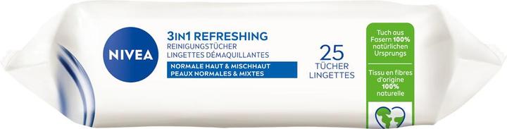 Immagine prodotto NIVEA Salviette detergenti 3in1 rinfrescanti Multipack 6 x 25 pezzi (Panni pulizia)