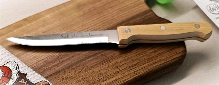 Produktbild Das Brettl Alpen Kit Schneidebrett Kit aus Nussholz mit Messer und Tischset